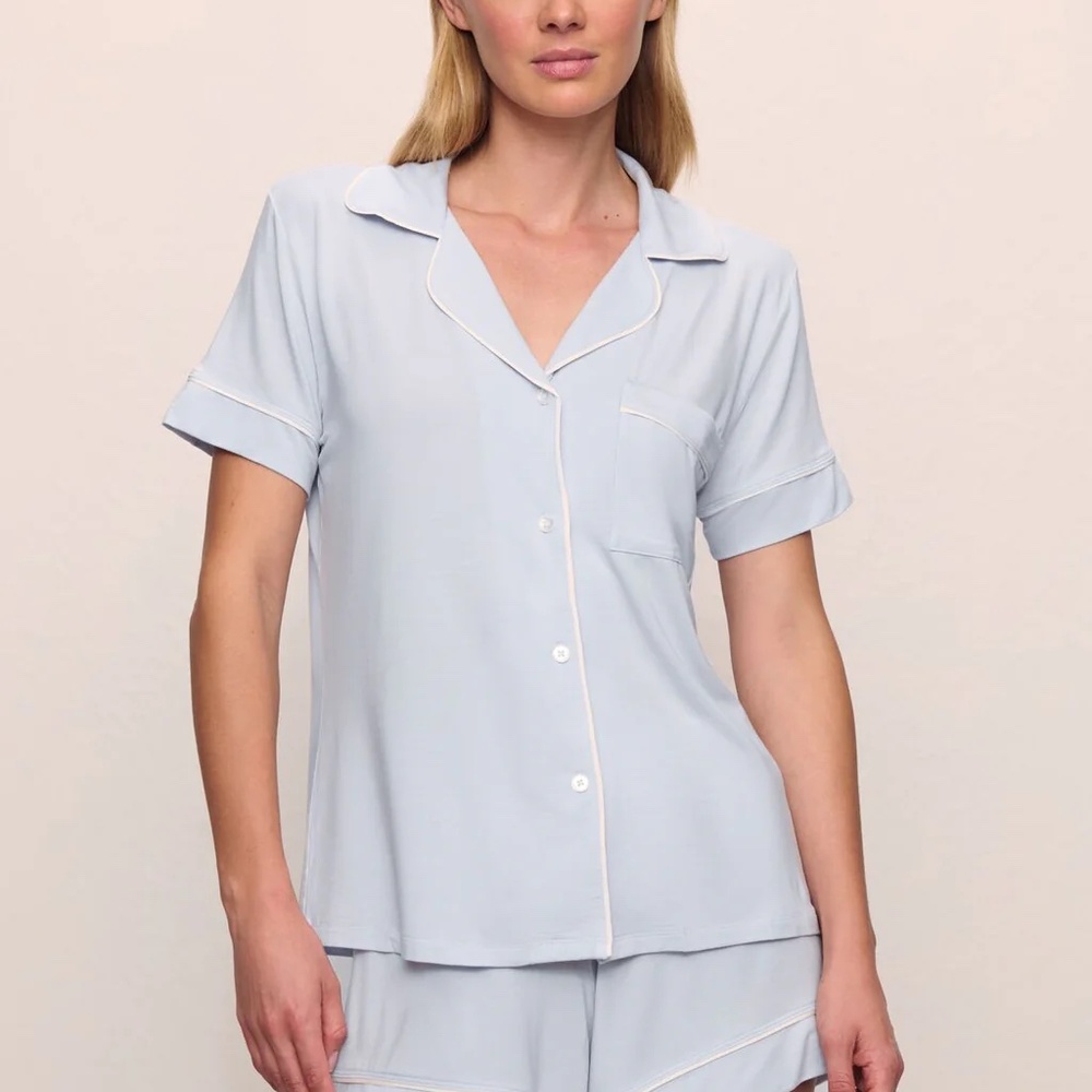 Eberjey Gisele Pajama Set – Medium – Icy Blue – Barely Worn